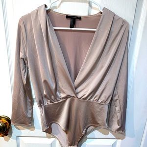 Rose gold metallic bodysuit